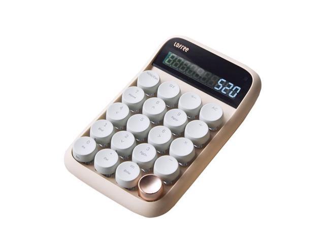 LOFREE Sugar Bean Bluetooth Numeric Keyboard - Retro Stylish 20-Key Mechanical Calculator, Dual Mode (Bluetooth 5.0/Micro USB), Multi-System...
