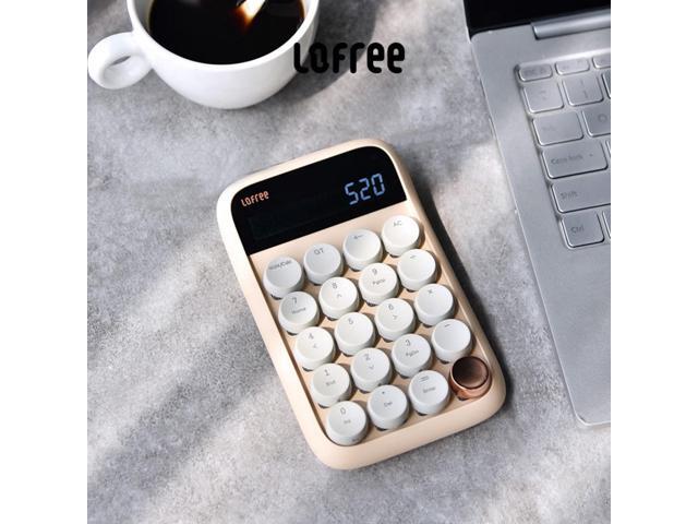 LOFREE Sugar Bean Bluetooth Numeric Keyboard - Retro Stylish 20-Key Mechanical Calculator, Dual Mode (Bluetooth 5.0/Micro USB), Multi-System...