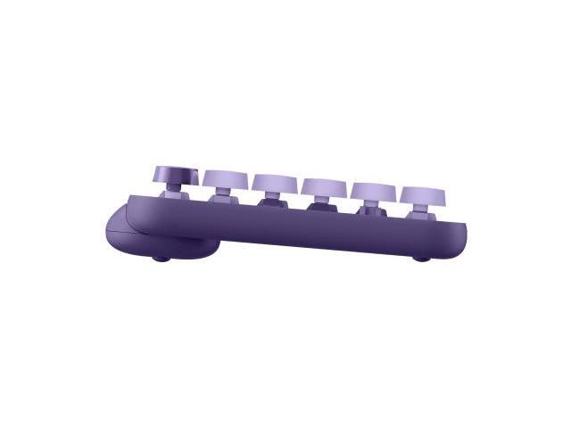 Logitech POP Keys Starry Purple Wireless Combo - Mechanical Typing Experience with Emoji Shortcuts, Multi-OS Compatibility