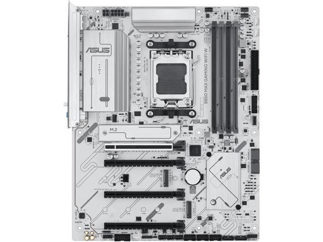 ASUS B850 MAX GAMING WIFI W AMD B850 ATX motherboard AM5 DDR5, PCle 5.0 Ready, three M.2slots, Wi-Fi 6E, Realtek 2.5GbEthernet, rear USB 10Gbps...
