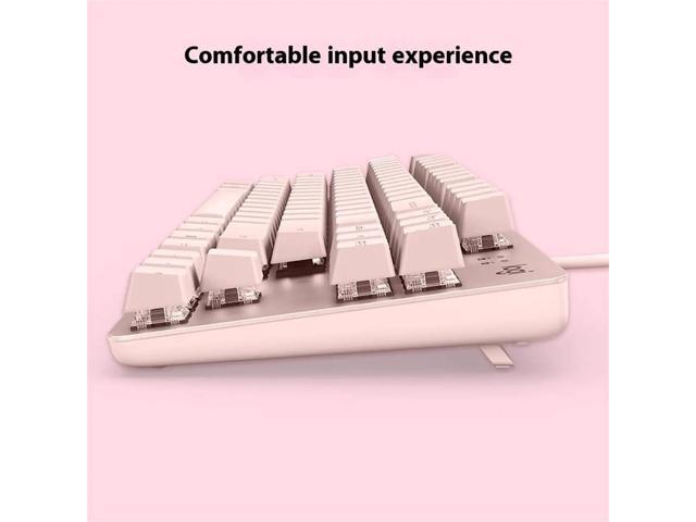 Logitech K835 TKL pink MECHANICAL Wired Mechanical Gaming Keyboard, Curved Keycaps, 84-Key Compact Design, Aluminum, 12 Dual Function FN...