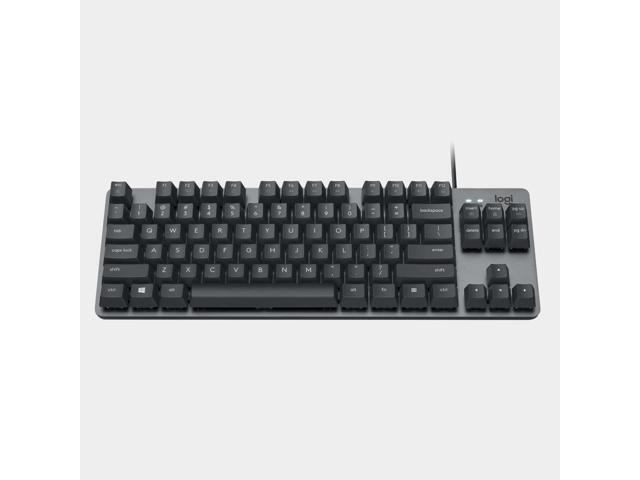 Logitech K835 TKL black MECHANICAL Wired Mechanical Gaming Keyboard, Curved Keycaps, 84-Key Compact Design, Aluminum, 12 Dual Function FN...