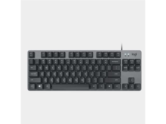Logitech K835 TKL black MECHANICAL Wired Mechanical Gaming Keyboard, Curved Keycaps, 84-Key Compact Design, Aluminum, 12 Dual Function FN...