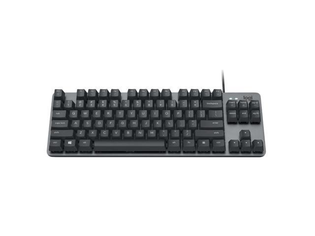 Logitech K835 TKL MECHANICAL Wired Mechanical Gaming Keyboard, Curved Keycaps, 84-Key Compact Design, Aluminum, 12 Dual Function FN Pushbuttons,...