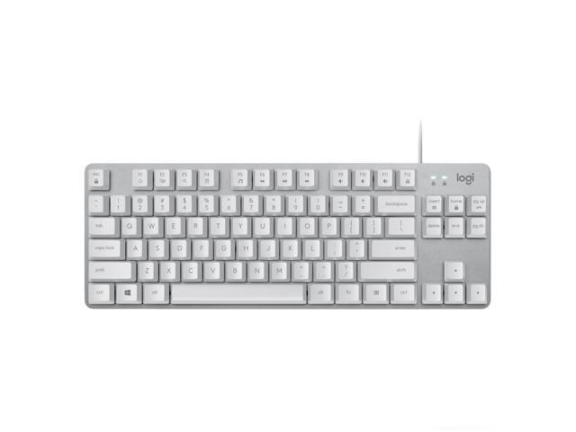 Logitech K835 TKL MECHANICAL Wired Mechanical Gaming Keyboard, Curved Keycaps, 84-Key Compact Design, Aluminum, 12 Dual Function FN Pushbuttons,...