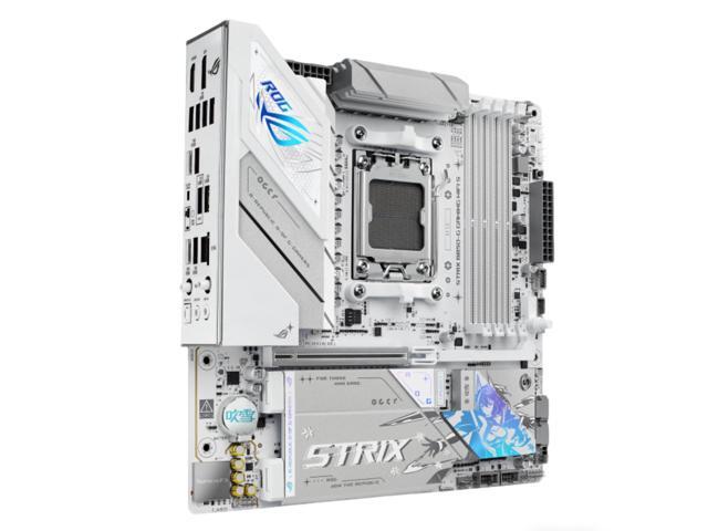 ASUS ROG Strix B850-G Gaming WiFi S AMD AM5 B850 mATX white Motherboard with 14+2+1 power stages, DDR5 support with AEMP, WIFI 7,4x M.2, PCIe 5.0...