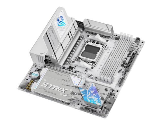 ASUS ROG Strix B850-G Gaming WiFi S AMD AM5 B850 mATX white Motherboard with 14+2+1 power stages, DDR5 support with AEMP, WIFI 7,4x M.2, PCIe 5.0...