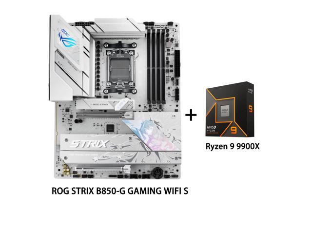 ASUS ROG STRIX B850-A GAMING WIFI S Motherboard & AMD Ryzen 9 9900X CPU Combo, AMD B850 ATX motherboard AM5 Riptide 9000 Series Processor 14+2+2.