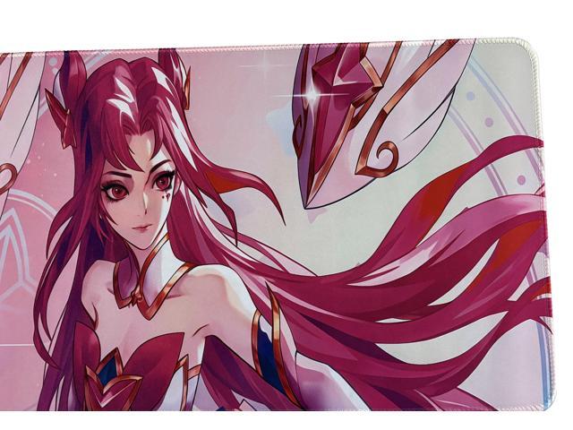 Logitech League of Legends Star Guardian Series DESK MAT Large Fine Surface gaming Mouse Pad, 28*12*0.2in, Long Thickened, Non-Slip Rubber Backing,...