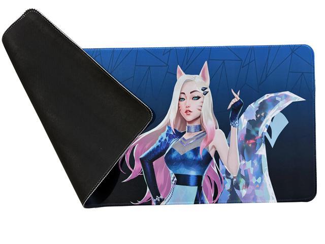 Logitech League of Legends KDA DESK MAT Large Fine Surface gaming Mouse Pad, 28*12*0.2in, Long Thickened, Non-Slip Rubber Backing, Low Friction,...