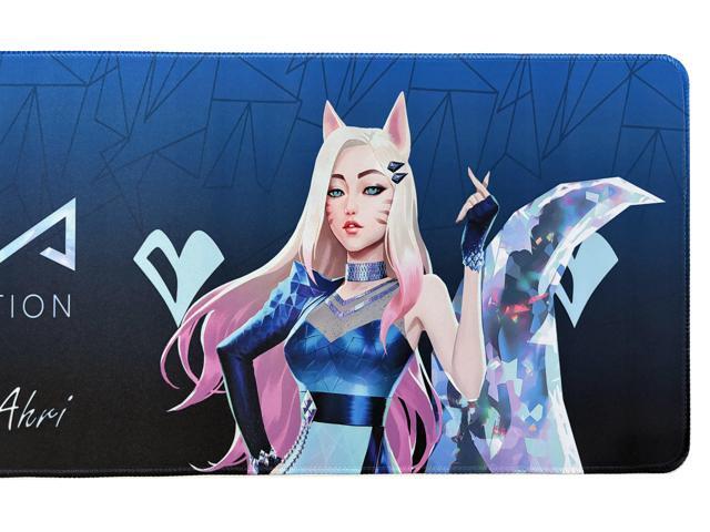 Logitech League of Legends KDA DESK MAT Large Fine Surface gaming Mouse Pad, 28*12*0.2in, Long Thickened, Non-Slip Rubber Backing, Low Friction,...
