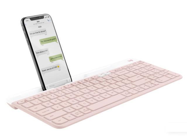 Logitech K580 Wireless Bluetooth Keyboard, Ultra Thin Silent Office, for Computer Phone Mac Tablet ipad, for Windows 10,11 /macOS 10.15...