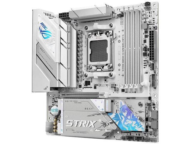 ASUS ROG Strix B850-G Gaming WiFi S Motherboard & AMD Ryzen 9 9900X3D CPU Combo, AMD AM5 B850 mATX white Motherboard, DDR5 WIFI 7,4x M.2, PCIe 5.0...