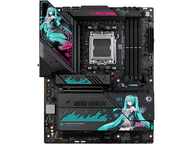 ASUS ROG STRIX X870E-H S MIKU motherboard & AMD Ryzen 9 9900X3D CPU Combo, GAMING WIFI7 HATSUNE MIKU EDITION, AMD X870E ATX motherboard, Core...