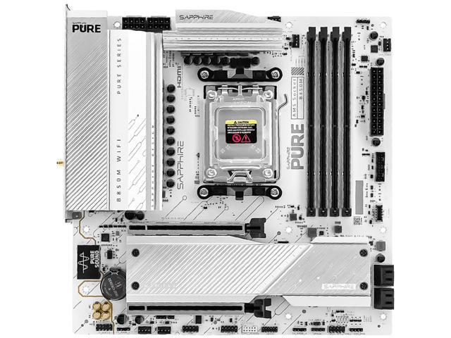 Sapphire Tech PURE B850M WIFI Motherboard, Desktop Motherboard, for AMD Razorback 9000/8000/7000 Series Processors, WIFI6+ Bluetooth 5, AMD B850,...