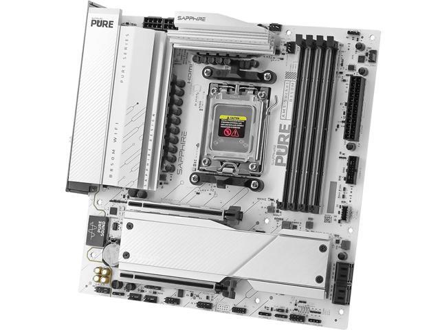 Sapphire Tech PURE B850M WIFI Motherboard, Desktop Motherboard, for AMD Razorback 9000/8000/7000 Series Processors, WIFI6+ Bluetooth 5, AMD B850,...