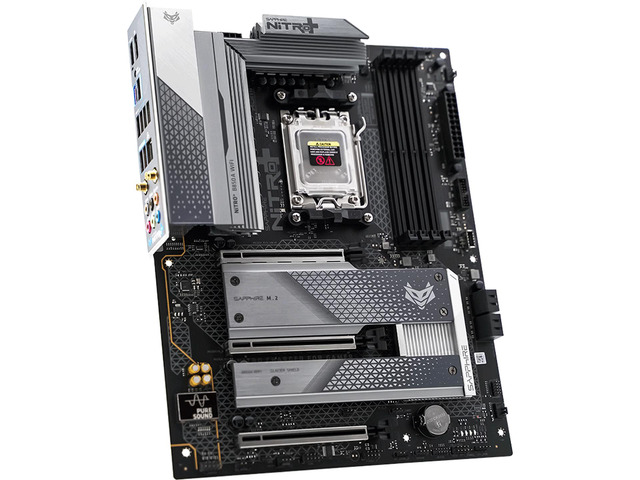 Sapphire Tech NITRO+ B850A WIFI Motherboard, Desktop Motherboard, for AMD Razorback 9000/8000/7000 Series Processors, WIFI6+ Bluetooth 5, AMD, AM5,...