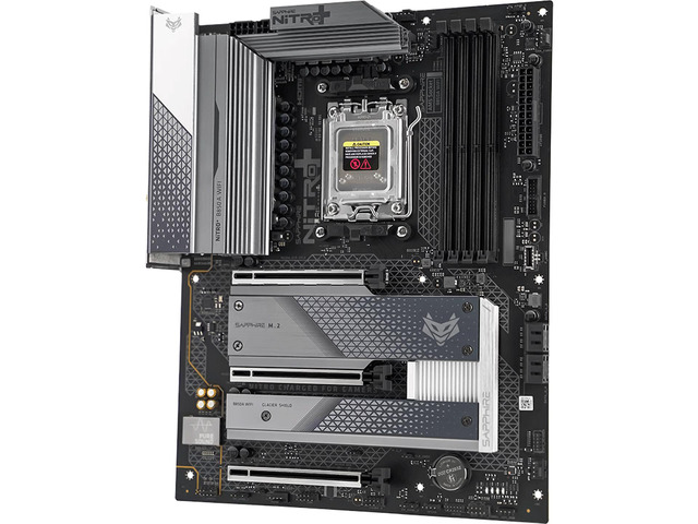 Sapphire Tech NITRO+ B850A WIFI Motherboard, Desktop Motherboard, for AMD Razorback 9000/8000/7000 Series Processors, WIFI6+ Bluetooth 5, AMD, AM5,...