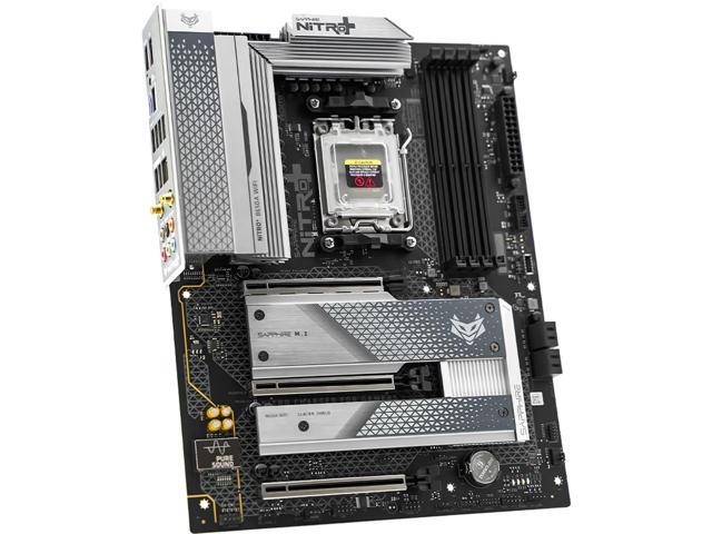 SAPPHIRE Tech NITRO+ B650A WIFI Motherboard,AM5 Desktop Motherboard, DDR5 8000+ OC, PCIe 5.0 M.2, 12+2+1 Phase VRM, Wi-Fi 6 & Bluetooth 5 AMD...