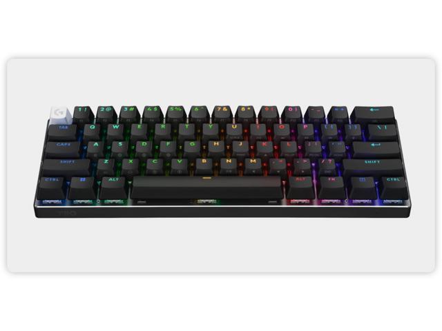 Logitech G PRO X 60 Lightspeed Wireless Gaming Keyboard, Ultra Compact TKL 60% Mechanical Keyboard for Windows PC, LIGHTSYNC RGB, Dual-Shot PBT...
