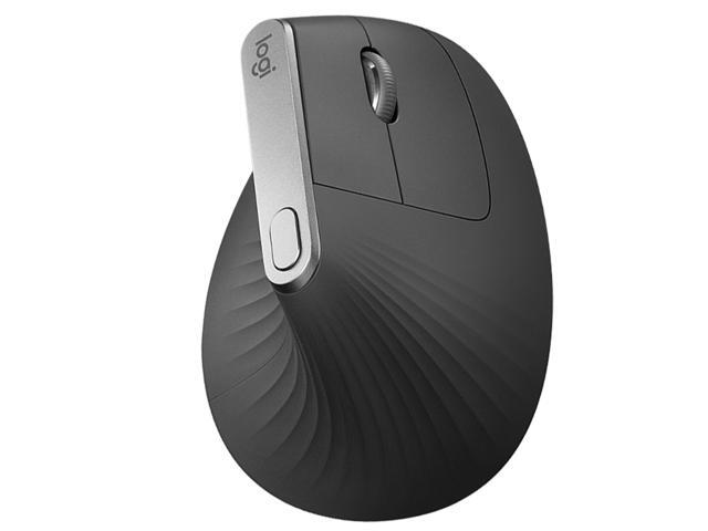 Logitech MX Vertical Wireless Mouse, Advanced Ergonomic Design Reduces Muscle Strain, Control and Move Content Between 3 Windows and Apple...