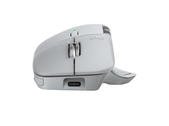 Logitech MX Master 4 Wireless Bluetooth Mouse, with Ultra-fast Scrolling, Ergo, haptic feedback, Customize vibration intensity, Pale Gray