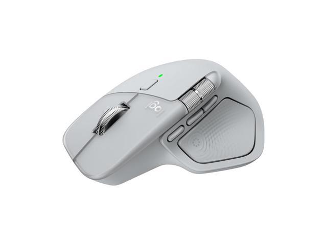 Logitech MX Master 4 Wireless Bluetooth Mouse, with Ultra-fast Scrolling, Ergo, haptic feedback, Customize vibration intensity, Pale Gray