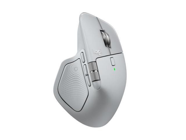 Logitech MX Master 4 Wireless Bluetooth Mouse, with Ultra-fast Scrolling, Ergo, haptic feedback, Customize vibration intensity, Pale Gray