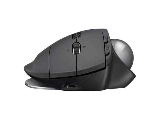 Logitech MX Ergo S Wireless Trackball Mouse, USB-C Rechargeable Wireless Ergonomic, Plus Advanced, With Bluetooth and Encrypted Dongle, 6...