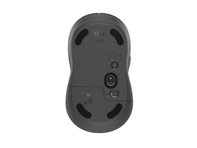 Logitech Signature Plus M750 L Mouse, Optical - Wireless 32.81 ft Bluetooth/Radio Frequency USB 2000 dpi - Scroll Wheel, Small/Medium Hand/Palm...