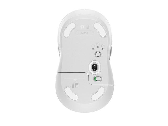 Logitech Signature Plus M750 Mouse, Optical - Wireless 32.81 ft Bluetooth/Radio Frequency USB 2000 dpi - Scroll Wheel, Small/Medium Hand/Palm Size...