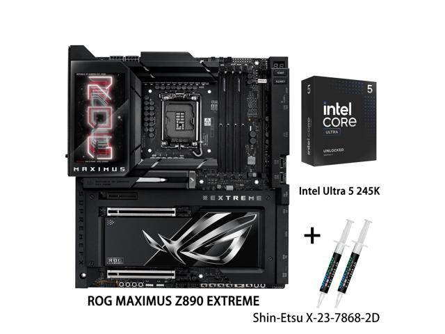ASUS ROG MAXIMUS Z890 EXTREME motherboard & Intel Ultra 5 245K CPU Combo, LGA 1851 E-ATX, Advanced AI PC-ready, 24+2+1+2 stages, DDR5, WiFi7,...