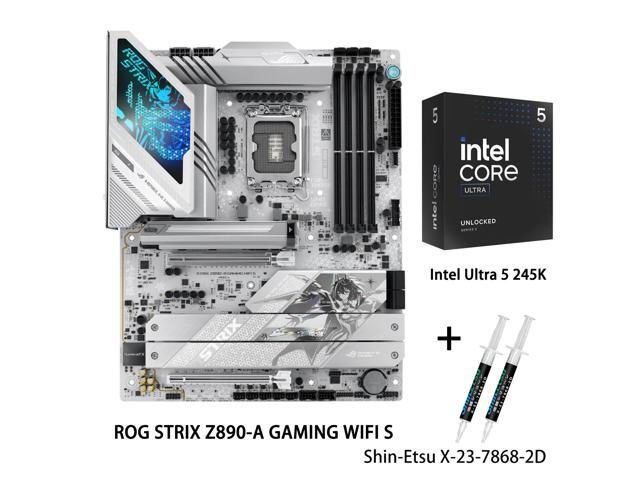 ASUS ROG STRIX Z890-A GAMING WIFI S motherboard & Intel Core Ultra 5 245K CPU Comb, Z890 LGA 1851 ATX, Intel Core Ultra Series 2 Ready, AI...
