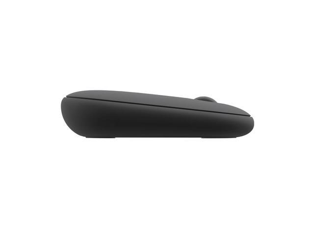 Logitech Pebble 2 M350s Mouse, Slim, compact Bluetooth Wireless, customizable button, Multi-device pairing, Black, Graphite