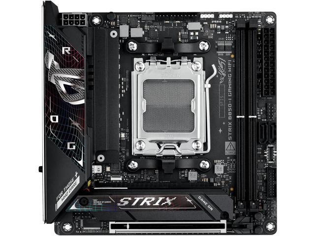 ASUS ROG Strix B850-I Gaming WiFi Motherboard & AMD Ryzen 5 9600X CPU Combo, AM5 Mini mITX 10+2+1 Stages, DDR5, 2.5G LAN, WiFi 7, 2X M.2, PCIe 5.0...