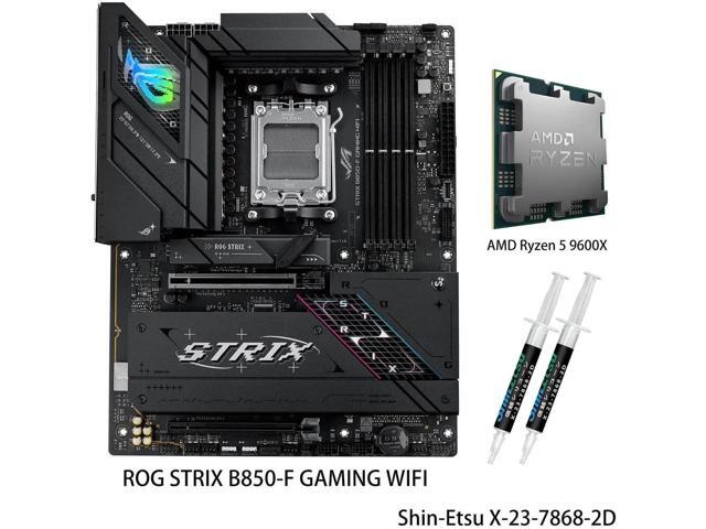 ASUS TUF GAMING X870-PLUS WIFI AM5 ATX Motherboard & AMD Ryzen 5 9600X CPU Combo, 16+2+1, 80A SPS power, DDR5, PCIe 5.0 Ready, four M.2 slots,...