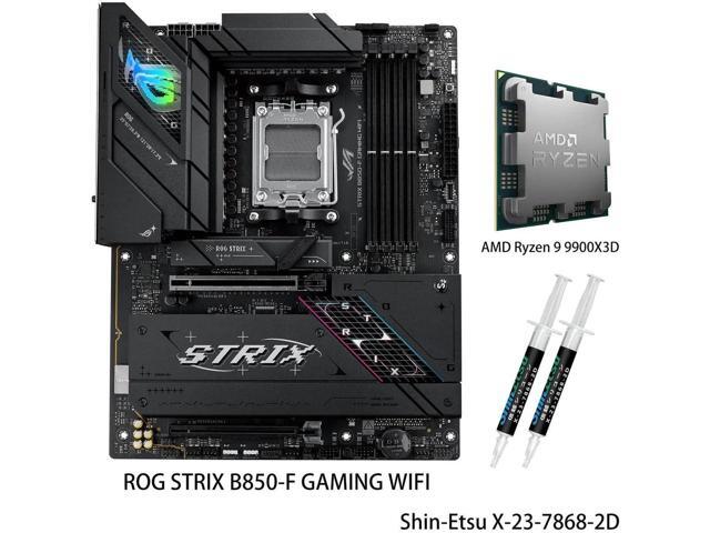 ASUS TUF GAMING X870-PLUS WIFI AM5 ATX Motherboard & AMD Ryzen 9 9900X3D CPU Combo, 16+2+1, 80A SPS power, DDR5, PCIe 5.0 Ready, four M.2 slots,...