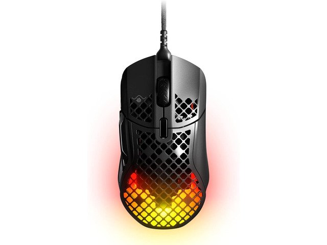 SteelSeries Aerox 5 Wired Ultra-Light Gaming Mouse, TrueMove Air 18000 DPI Optical Sensor, 9 Programmable Buttons with Flick Switch, 66g Honeycomb...