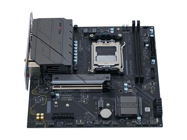 Sapphire PULSE B650M WIFI AM5 mATX Motherboard & AMD Ryzen 5 7500F 6-Core CPU Combo WiFi 6E, 2.5G Ethernet, DDR5 Support, Dual PCIe 4.0 M.2, Zen...