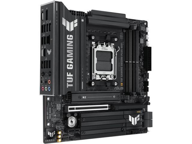 ASUS TUF GAMING B850M-PLUS WIFI Motherboard & AMD Ryzen 9 9900X3D CPU Combo, AMD AM5 B850 mATX, 14+2+1 80A DrMOS stages, DDR5, PCIe 5.0, 3x M.2,...