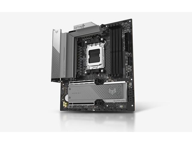 Sapphire NITRO+ B850M WIFI AM5 mATX Gaming Motherboard + AMD Ryzen 9 9900X3D 12-Core 24-Thread Zen5 3D Combo, 12+2+1, PCIe 5.0 M.2, WiFi 6E, 2.5G...