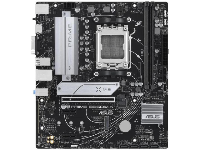ASUS PRIME B650M-K-CSM Motherboard & AMD Ryzen 9 9900X CPU Combo, AMD B650 (Ryzen AM5) micro ATX motherboard, two M.2 slots, 2.5 Gb LAN,USB 3.2 Gen...