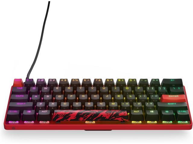 SteelSeries Apex 9 Mini FaZe Clan Limited Edition 60% Wired Keyboard, OptiPoint Optical Switch, Adjustable Actuation, Hot Swappable, Per-Key RGB,.