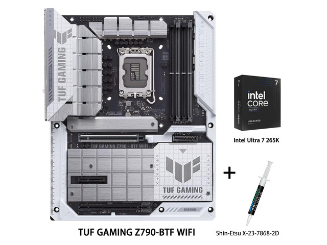 ASUS TUF GAMING Z790-BTF WIFI Motherboard & Intel Ultra 7 265K CPU Combo, Intel Z790(LGA1700)ATXGaming motherboard,AlPC ready,PCle 5.0, DDR5,four...
