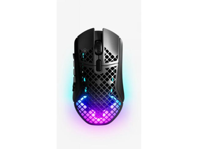 SteelSeries Aerox 9 Wireless Ultra-Light Gaming Mouse, 18000 DPI Optical Sensor, 18 Programmable Buttons with 12-Key Side Panel, 89g Honeycomb...