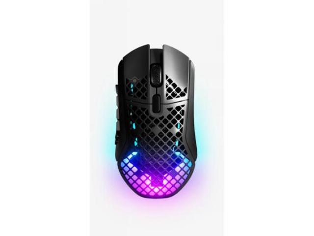 SteelSeries Aerox 9 Wireless Ultra-Light Gaming Mouse, 18000 DPI Optical Sensor, 18 Programmable Buttons with 12-Key Side Panel, 89g Honeycomb...