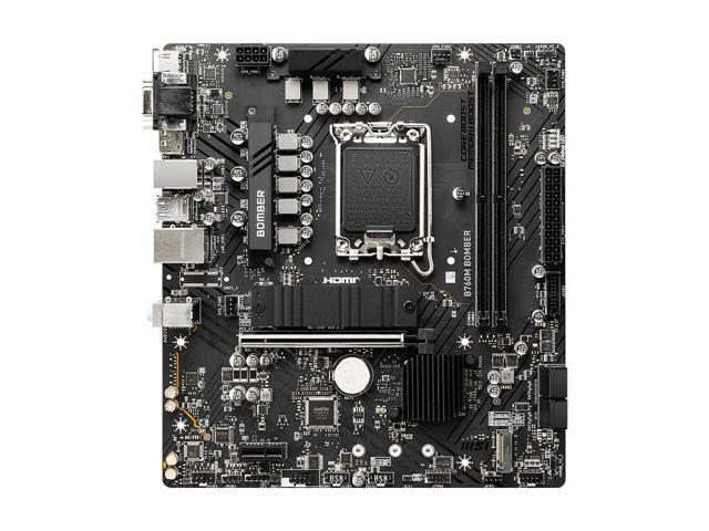 MSI B760M BOMBER DDR5 computer motherboard, supporting CPUs 13490F/14600KF/14490F (Intel B760/LGA 1700)