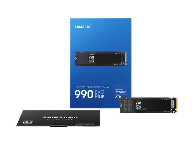 SAMSUNG 990 EVO Plus 2TB Internal NVMe M.2 2280 SSD, PCIe Gen4 x4 / Gen5 x2 NVMe 2.0, Up to 7250MB/s Read 6300MB/s Write, V-NAND TLC, HMB, 1200TBW,...
