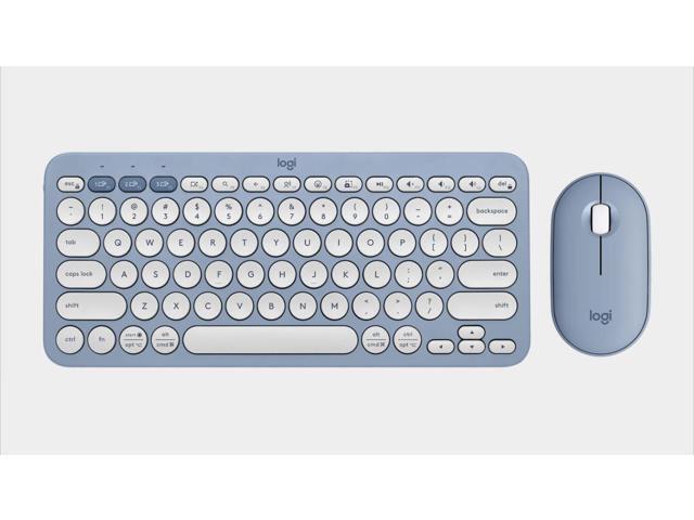 Logitech Pebble 2 Combo Wireless bluetooth Keyboard & Mouse Sets, for ChromeOS, Windows(10/11/ or higher), USB, Thin and light multi-device with.