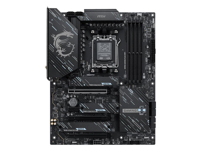 MSI X870E GAMING PLUS WIFI AM5 ATX Motherboard - AMD Ryzen 9000/8000/7000 Ready, DDR5 8200+ MT/s (OC), PCIe 5.0, USB4, Wi-Fi 7, 5G LAN, 14+2+1 Duet...